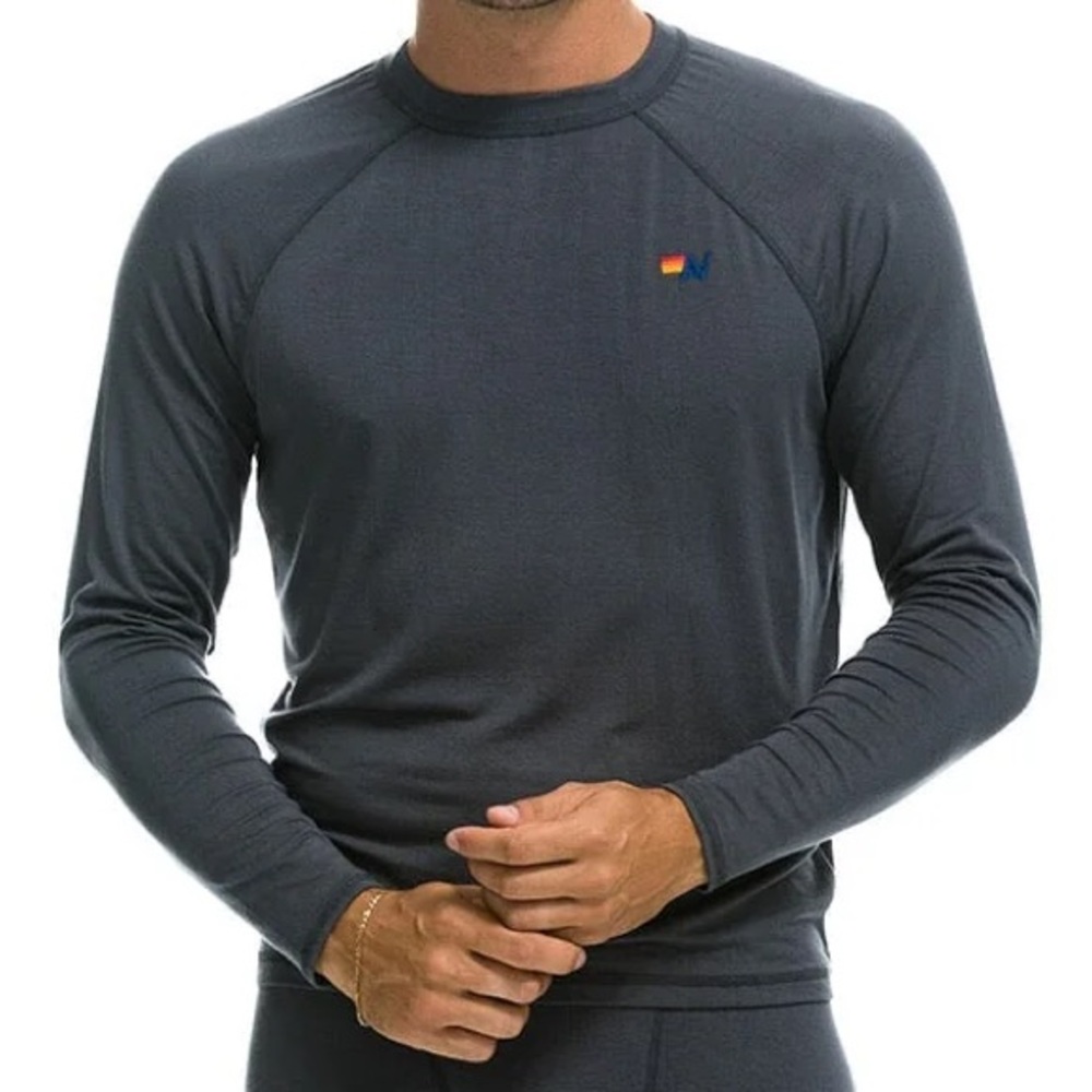 Aviator Nation THERMAL BASE LAYER Top - charcoal